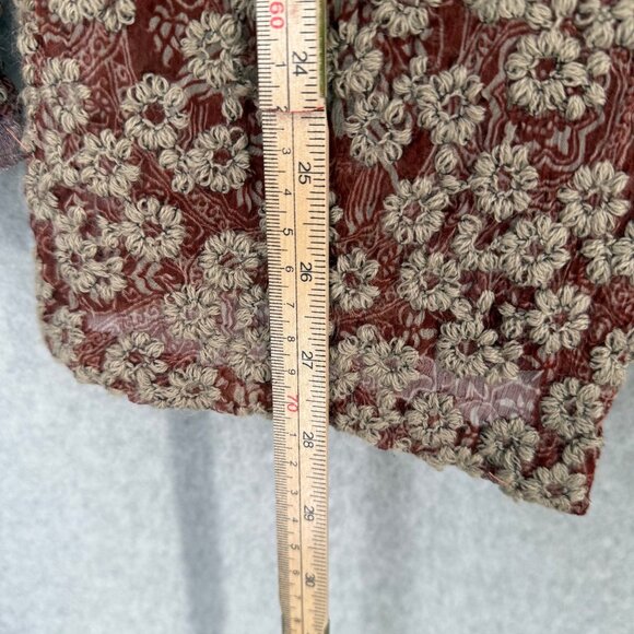 Koko Marianne Kooimans Italian Embroidery on Silk Button Cardigan Size 1/US 2/4 - Picture 13 of 14